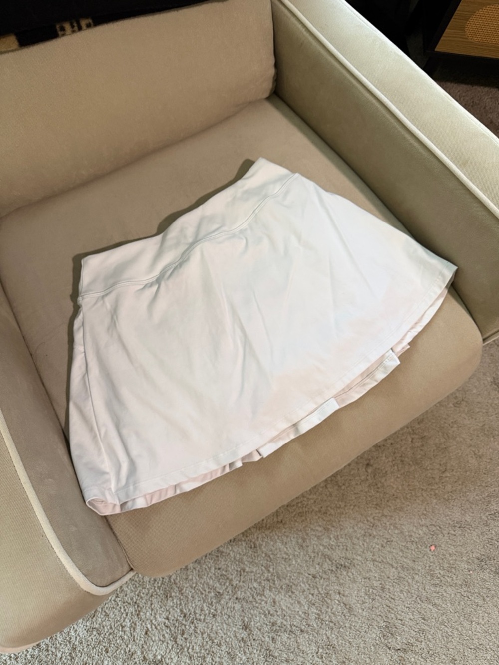 Classic White Women's Skirt - Lightweight A-Line
